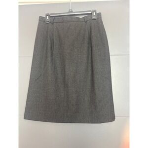 Talbots‎ Petites Women's Wool Blend Herringbone Pencil Skirt Size 12